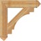 Ekena Millwork Merced Arts & Crafts Rough Sawn Bracket, Western Red Cedar, 6"W x 34"D x 34"H BKT06X34X34MRC03RWR - alternate 2